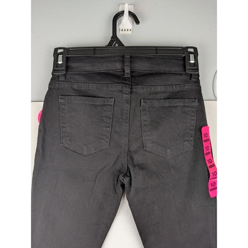 The Childrens Place Girls Super Skinny Jeans Black Wash Size 10 NWT